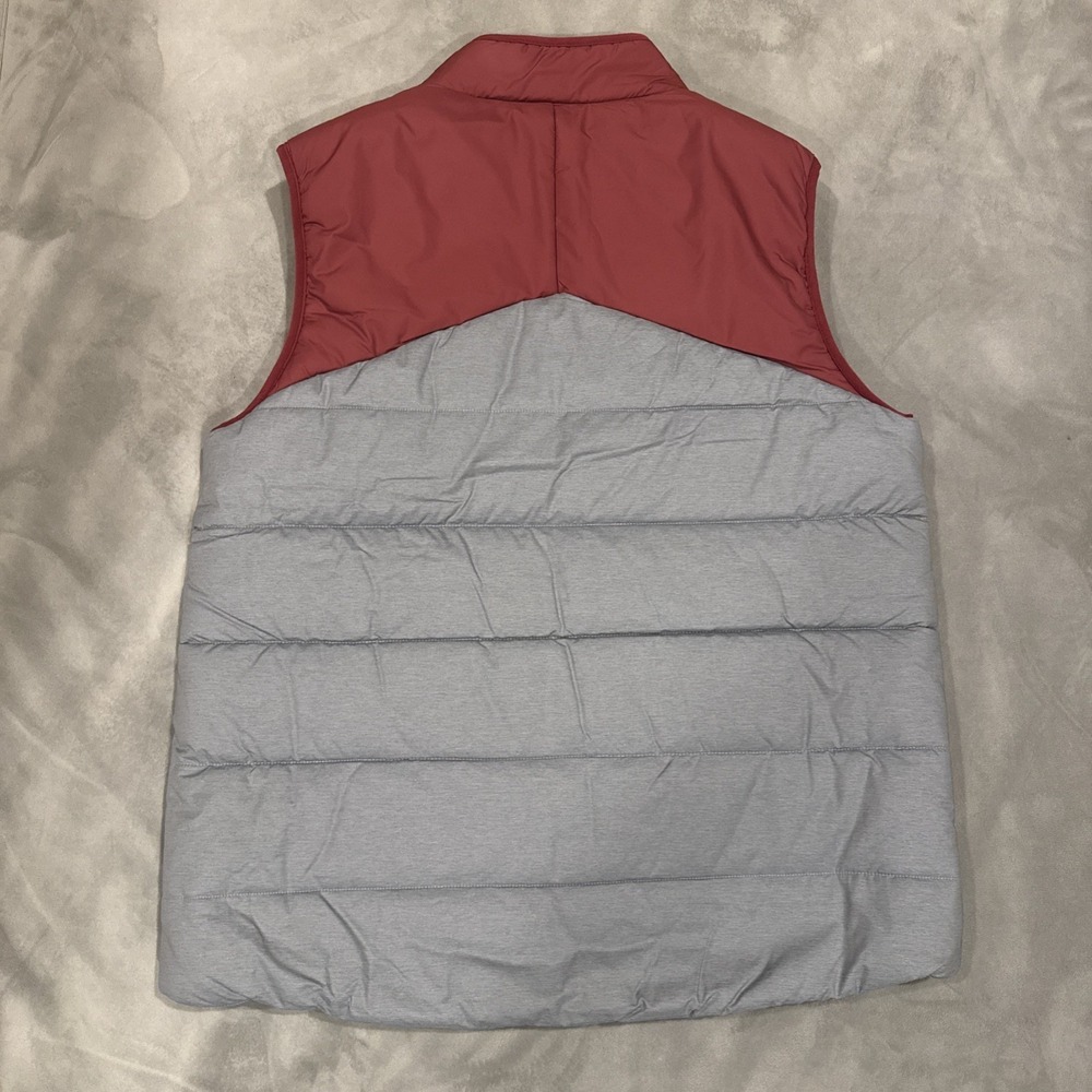 Nike FSU Florida State Seminoles NCAA Puffer Vest Gray Garnet Full Zip Men's L - Picture 3 of 9